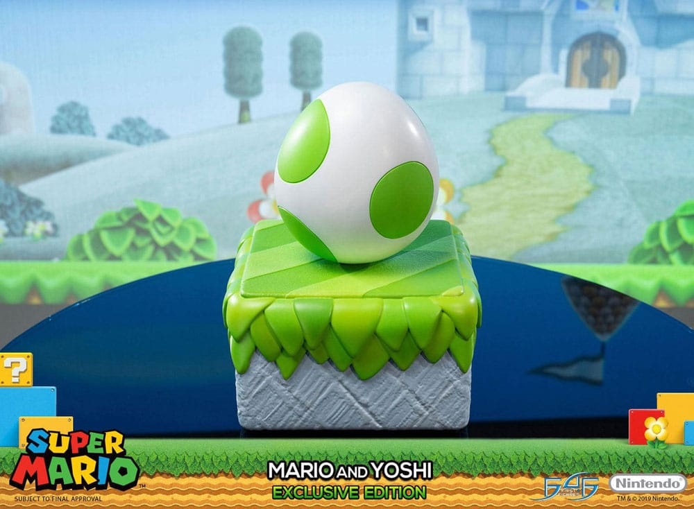 Mario et Yoshi Exclusive par First 4 Figures F4F - statue Super Mario de 48 cm