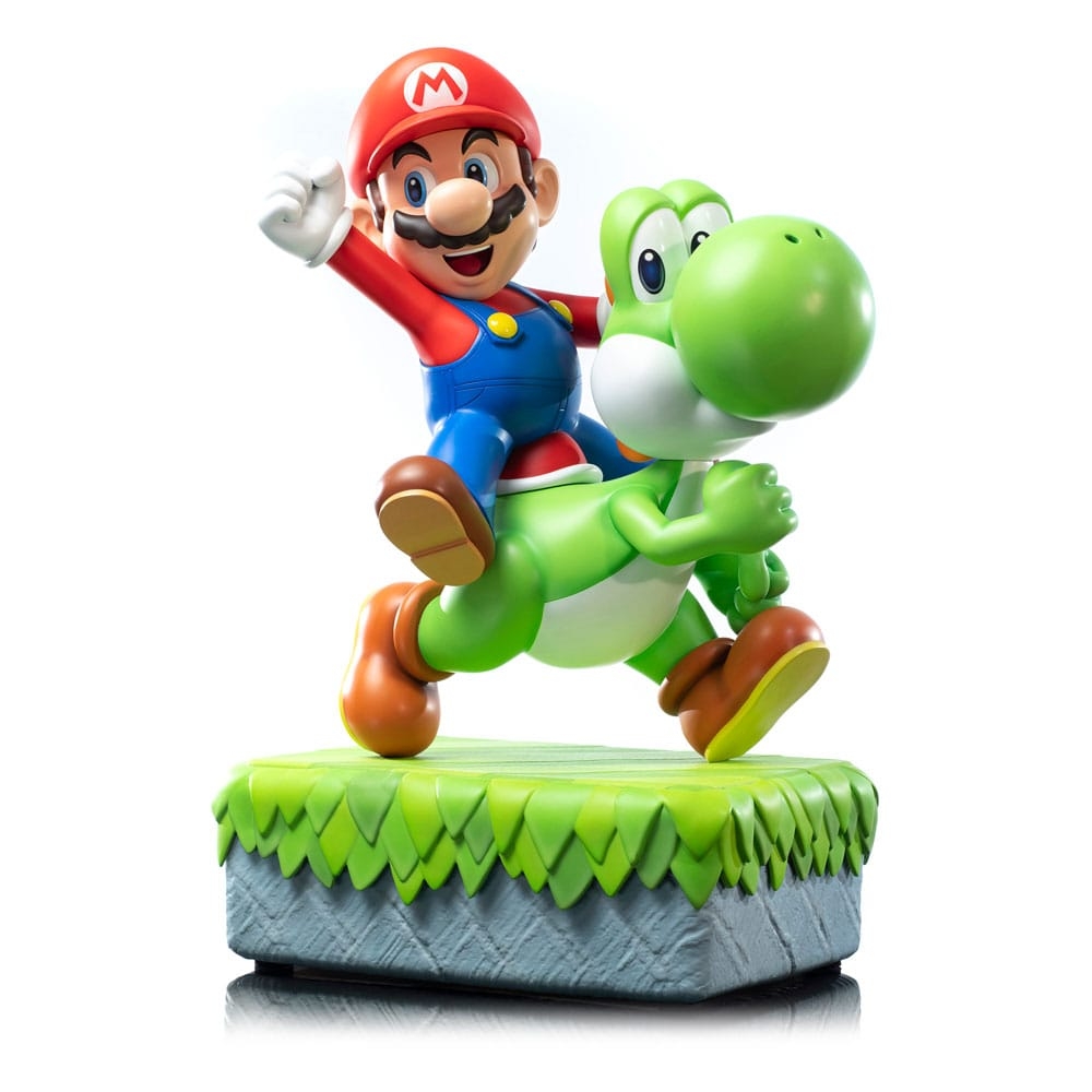 Mario et Yoshi Standard par First 4 Figures F4F - statue Super Mario de 48 cm