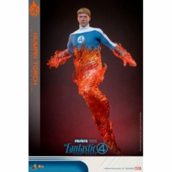 Human Torch par Hot Toys - figurine 1/6 Les Quatres Fantastiques : Premiers Pas de 30 cm - Reference MMS829