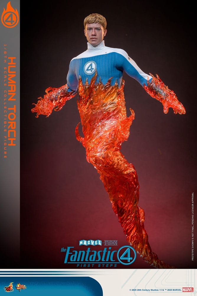Human Torch by Hot Toys - Fantastic Four: First Steps 1/6 scale action figure - Reference MMS829