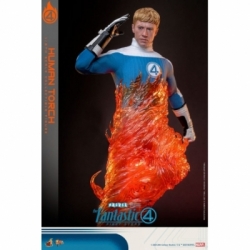 Human Torch par Hot Toys - figurine 1/6 Les Quatres Fantastiques : Premiers Pas de 30 cm - Reference MMS829