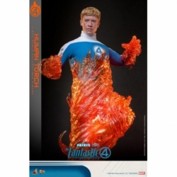 Human Torch par Hot Toys - figurine 1/6 Les Quatres Fantastiques : Premiers Pas de 30 cm - Reference MMS829