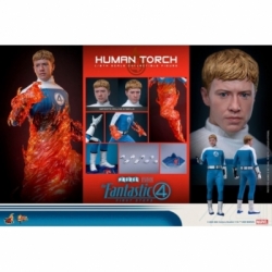 Human Torch par Hot Toys - figurine 1/6 Les Quatres Fantastiques : Premiers Pas de 30 cm - Reference MMS829