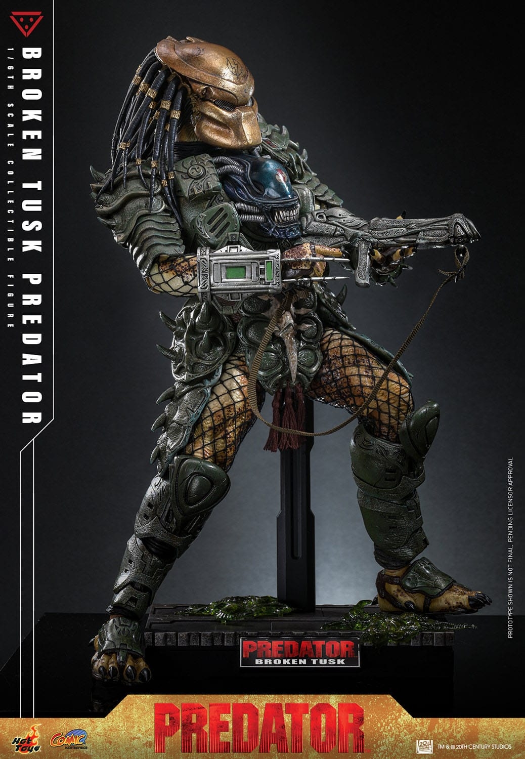 Broken Tusk Predator by Hot Toys - Alien VS Predator 1/6 scale action figure - Reference CMS029