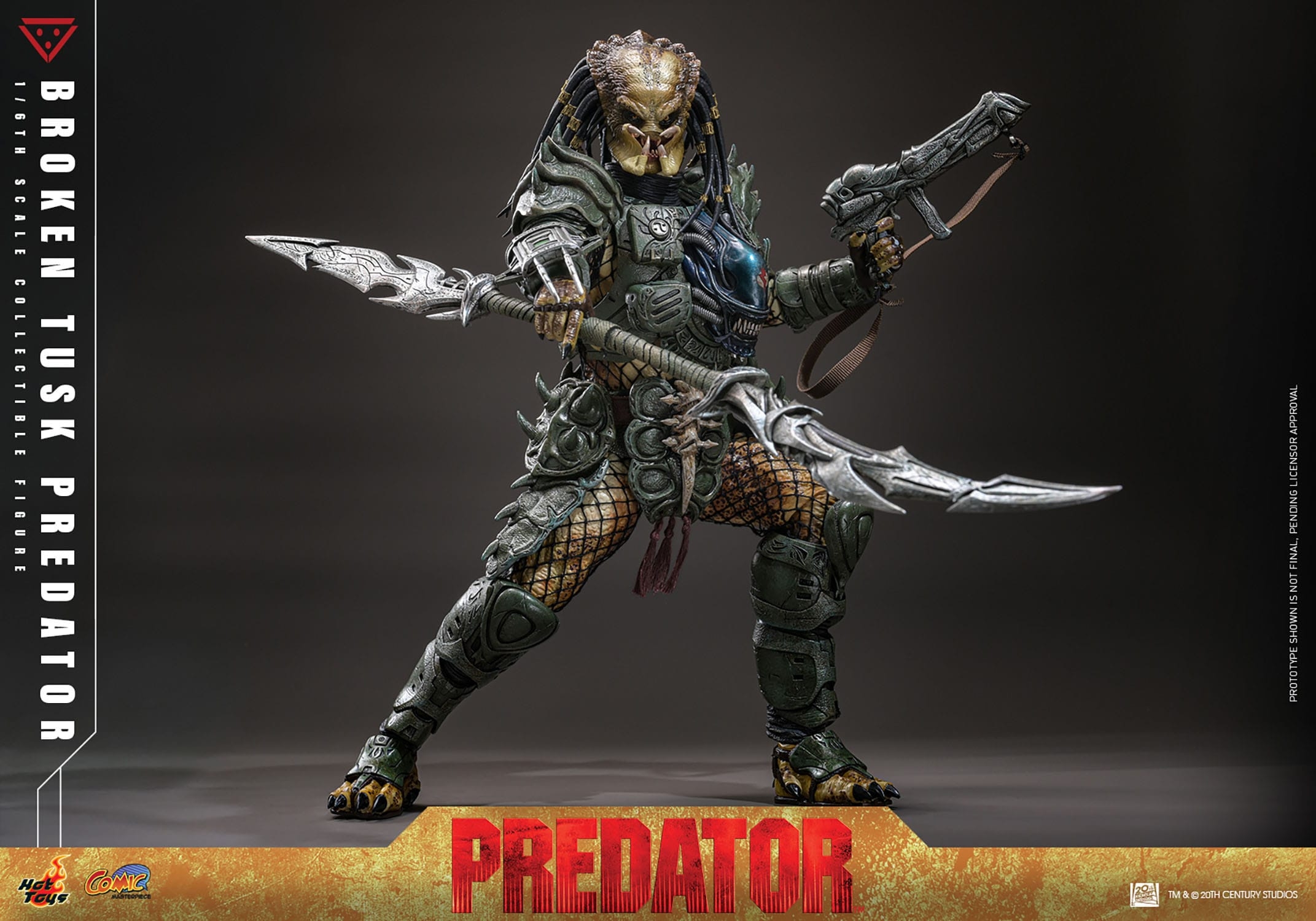 Broken Tusk Predator by Hot Toys - Alien VS Predator 1/6 scale action figure - Reference CMS029