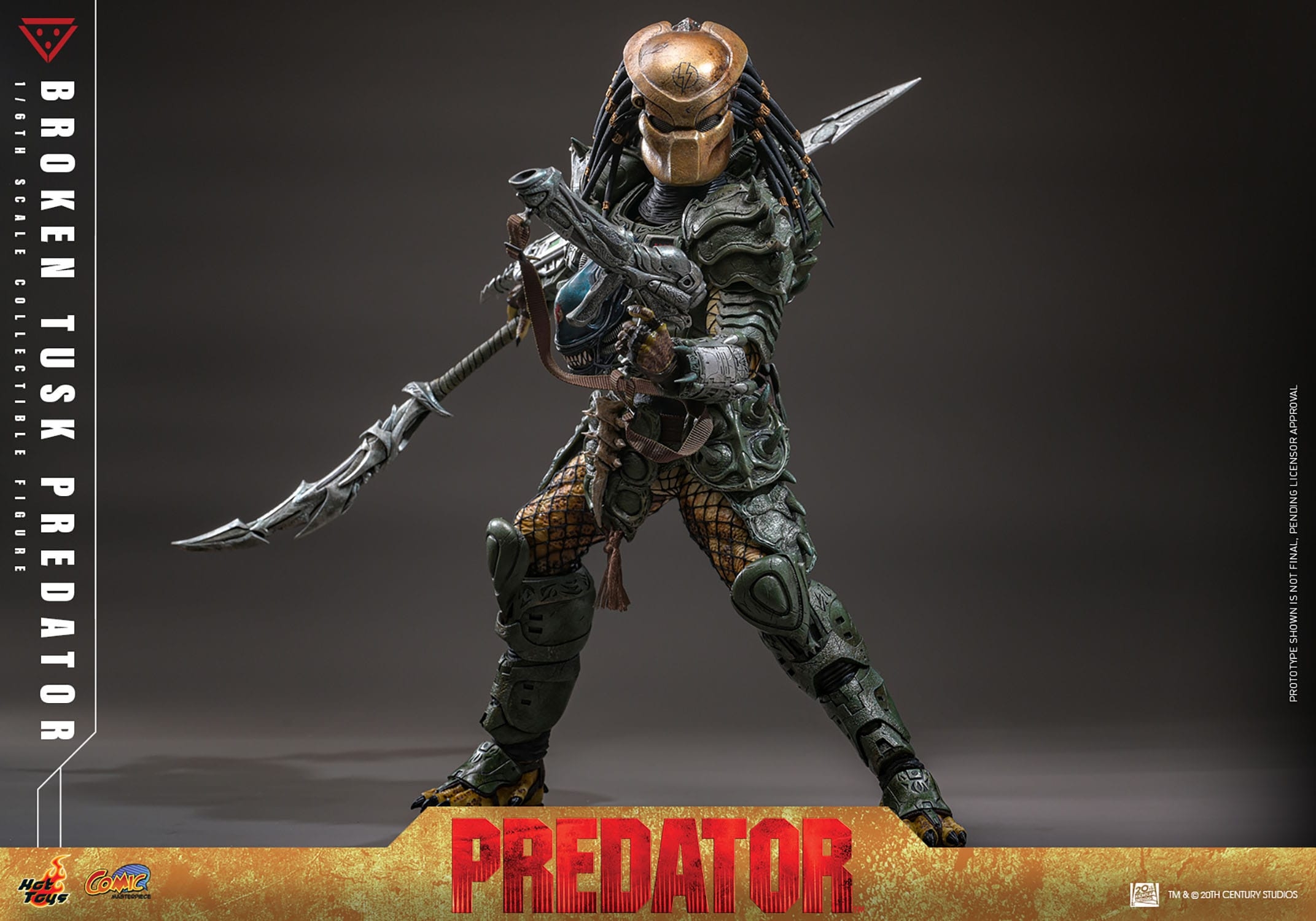 Broken Tusk Predator by Hot Toys - Alien VS Predator 1/6 scale action figure - Reference CMS029