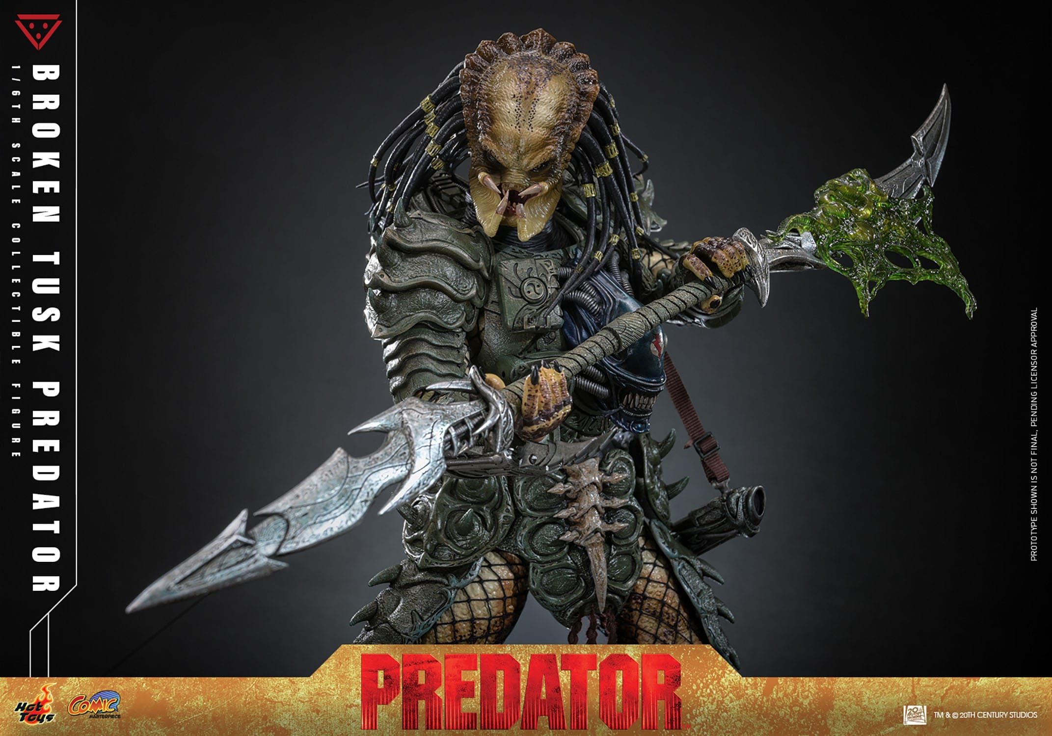 Broken Tusk Predator by Hot Toys - Alien VS Predator 1/6 scale action figure - Reference CMS029