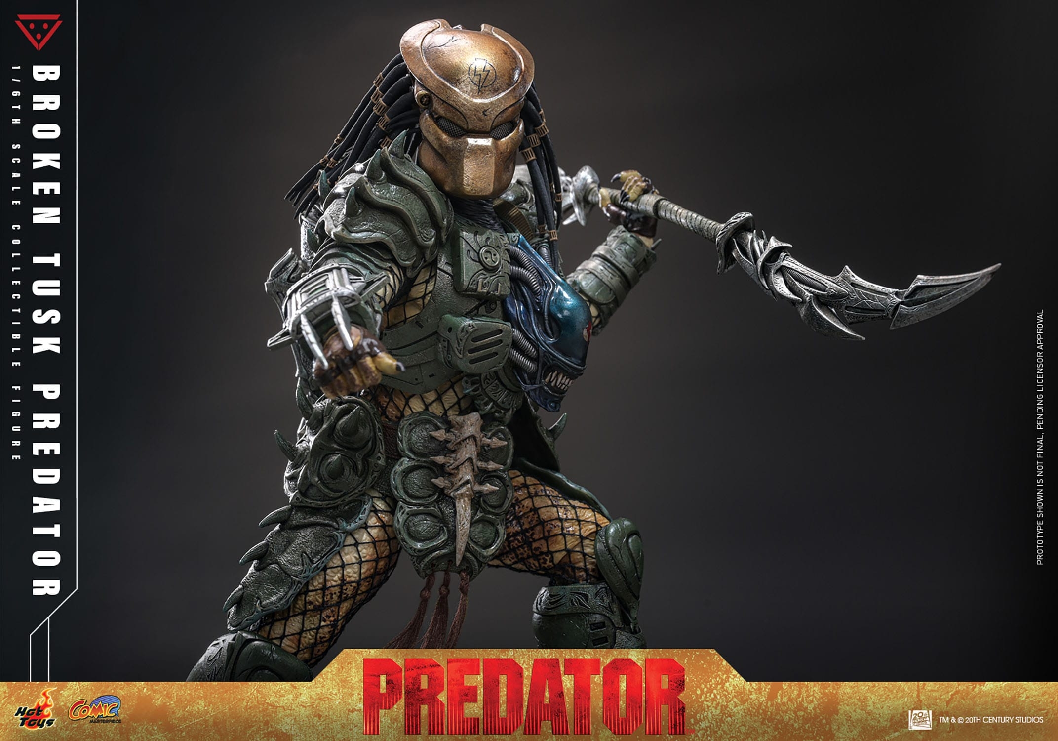Broken Tusk Predator by Hot Toys - Alien VS Predator 1/6 scale action figure - Reference CMS029