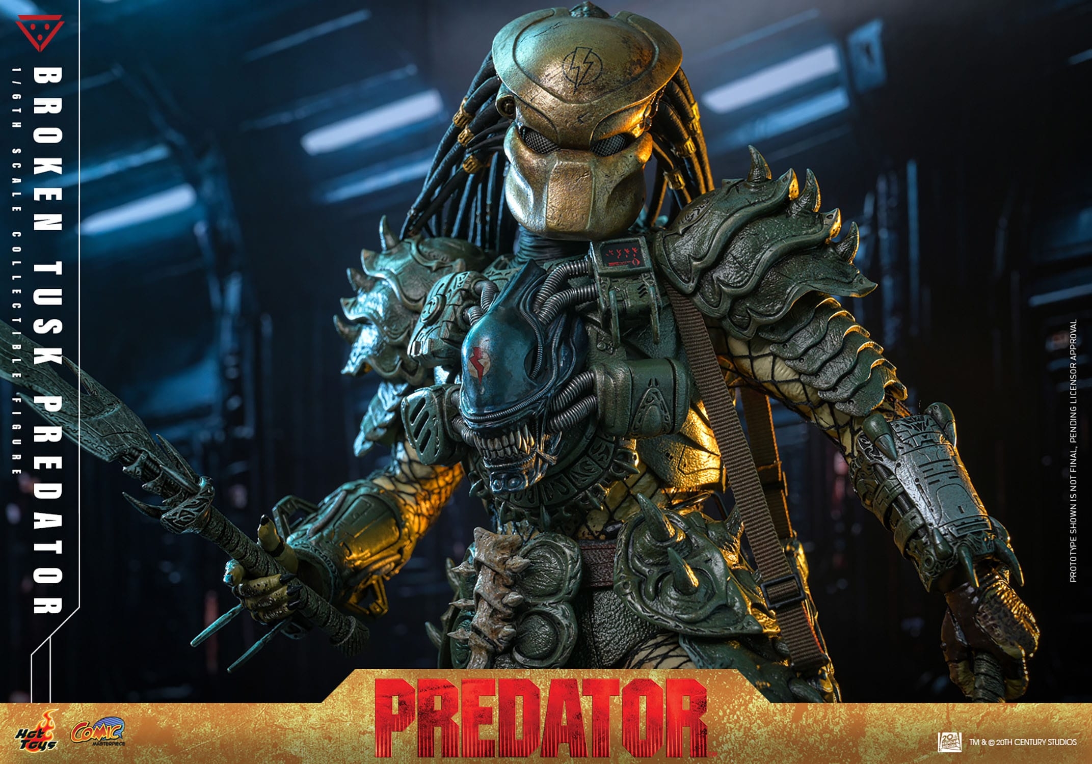 Broken Tusk Predator by Hot Toys - Alien VS Predator 1/6 scale action figure - Reference CMS029