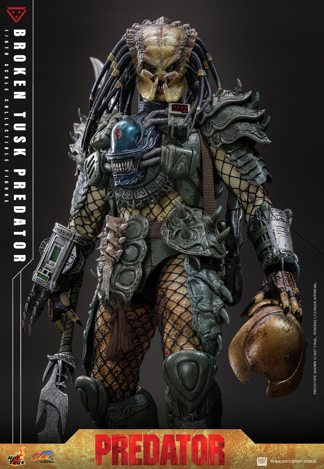 Broken Tusk Predator by Hot Toys - Alien VS Predator 1/6 scale action figure - Reference CMS029