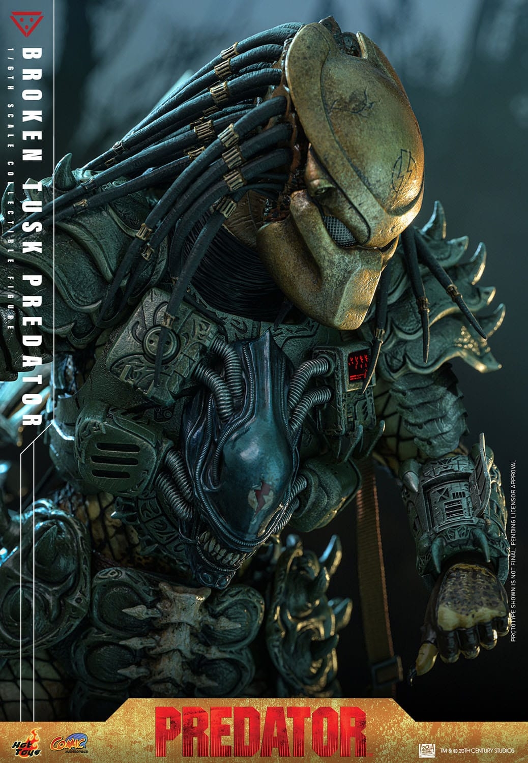 Broken Tusk Predator by Hot Toys - Alien VS Predator 1/6 scale action figure - Reference CMS029