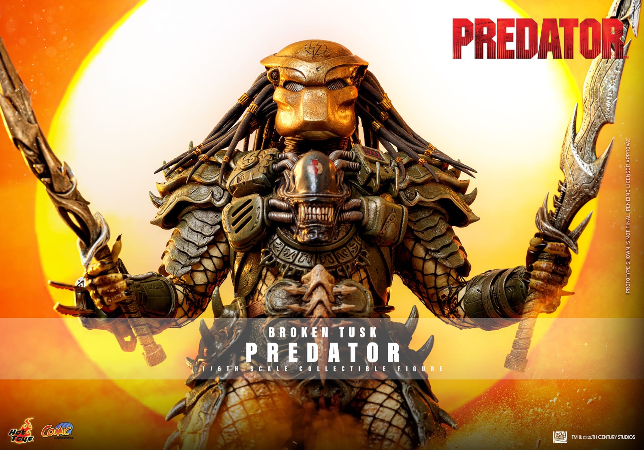 Broken Tusk Predator by Hot Toys - Alien VS Predator 1/6 scale action figure - Reference CMS029