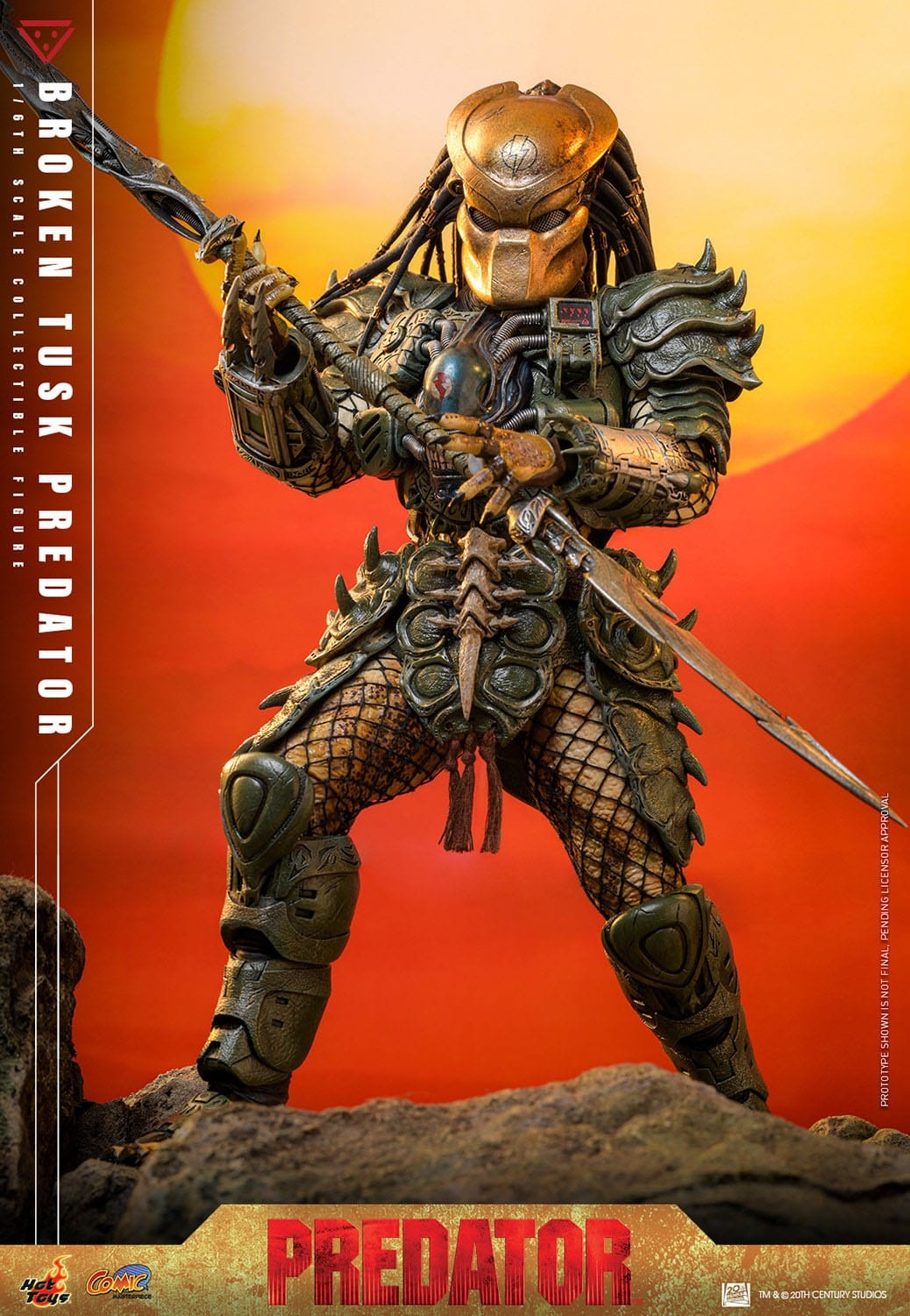 Broken Tusk Predator by Hot Toys - Alien VS Predator 1/6 scale action figure - Reference CMS029