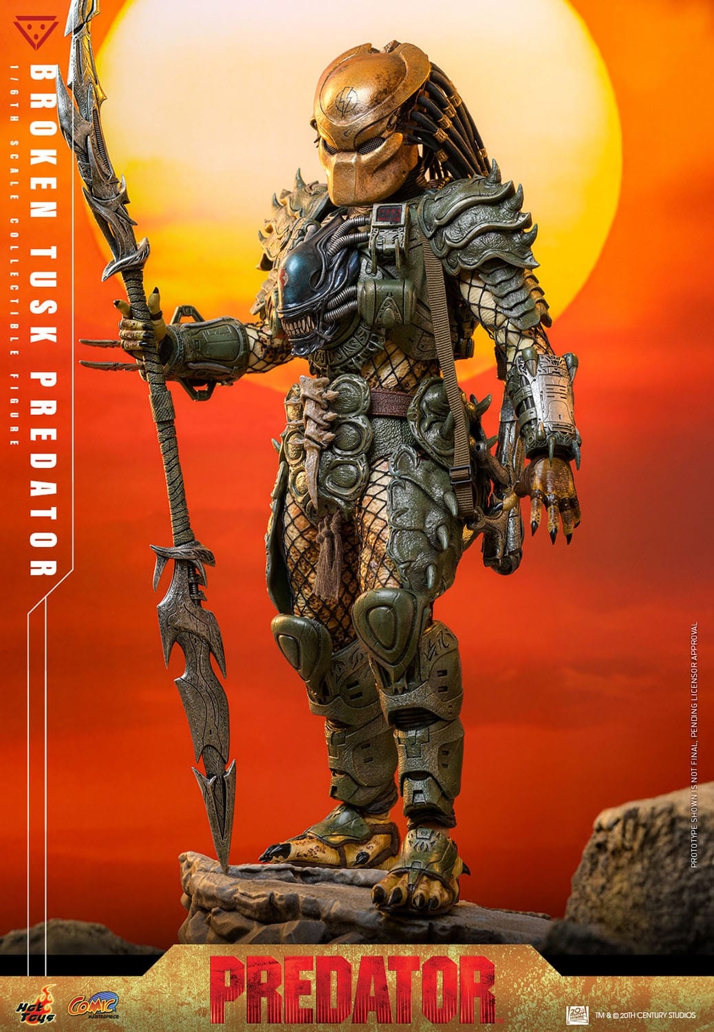 Broken Tusk Predator by Hot Toys - Alien VS Predator 1/6 scale action figure - Reference CMS029