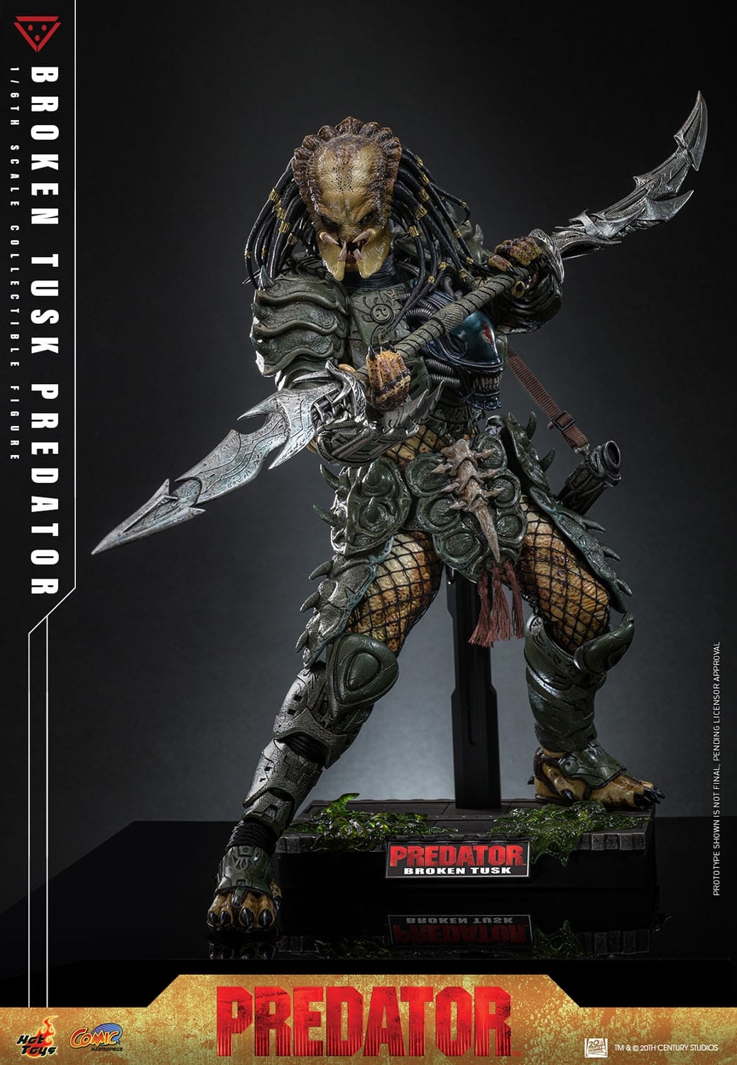 Broken Tusk Predator by Hot Toys - Alien VS Predator 1/6 scale action figure - Reference CMS029