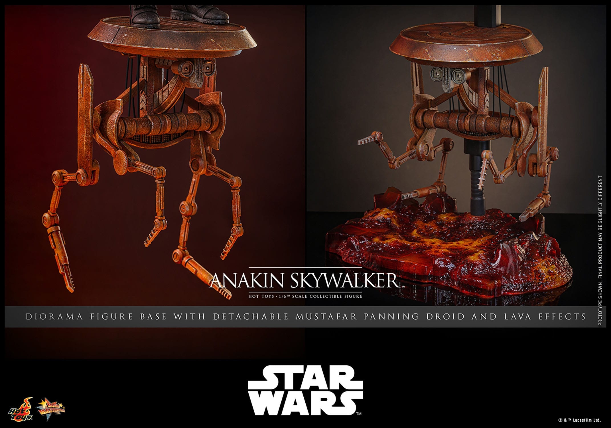 Anakin Skywalker par Hot Toys - figurine 1/6 Star Wars : La Revanche Des Sith de 31 cm - Reference MMS839