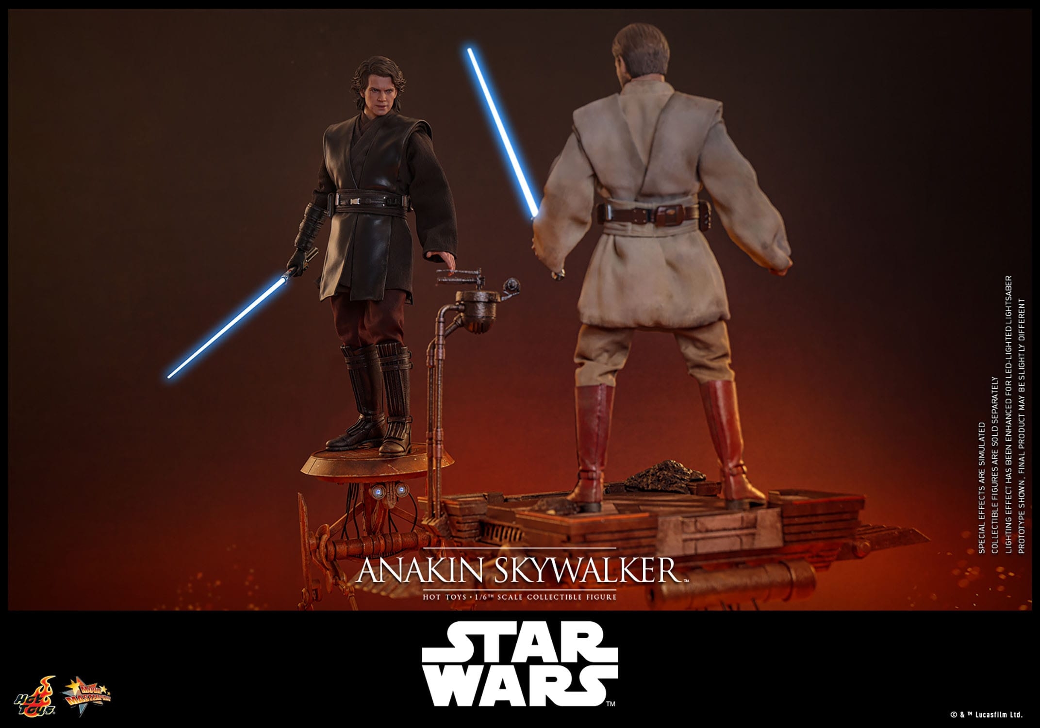 Anakin Skywalker by Hot Toys - Star Wars: Revenge Of The Sith 1/6 scale action figure - Reference MMS839