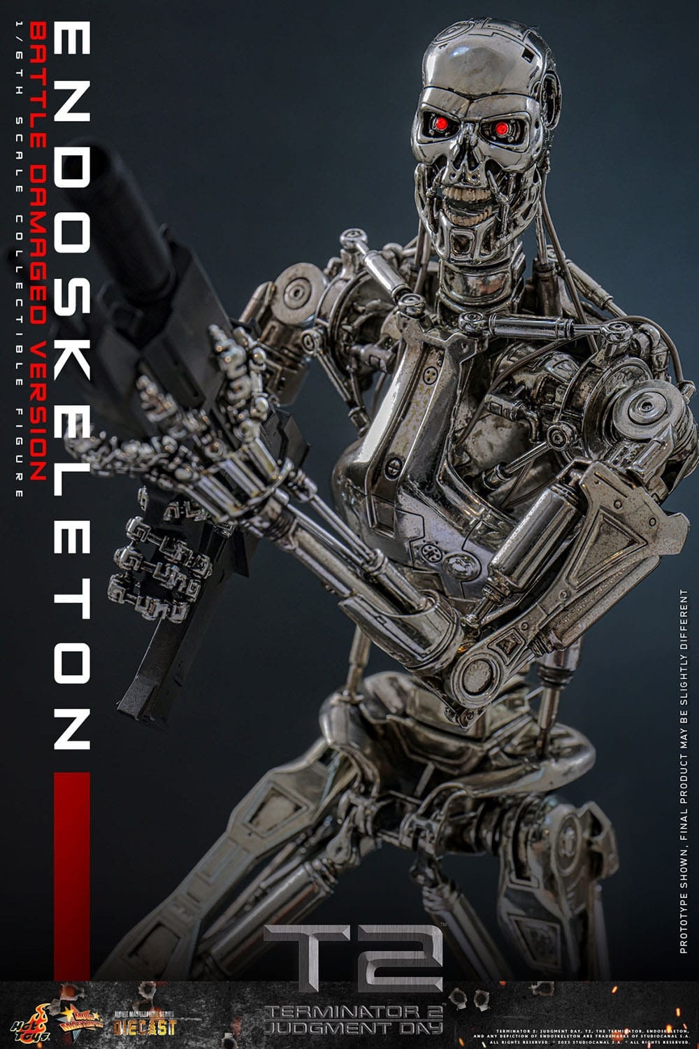 Endoskeleton (Battle Damaged Version) by Hot Toys - Terminator 2 1/6 scale action figure - Reference MMS840D77