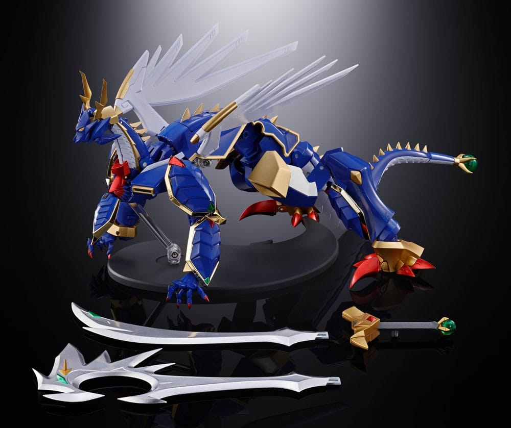 Ryuko-O et Koryu-O Soul of Chogokin par Bandai - figurines Super Robot Wars OG de 20 cm - Reference GX-119