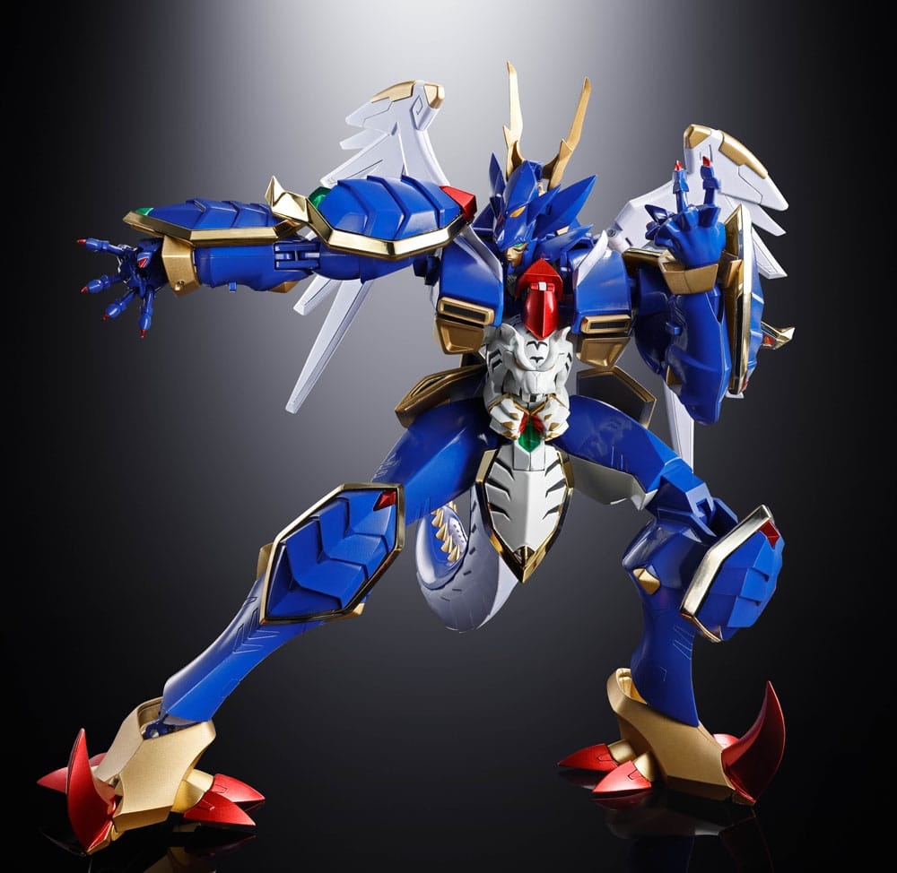 Ryuko-O et Koryu-O Soul of Chogokin par Bandai - figurines Super Robot Wars OG de 20 cm - Reference GX-119