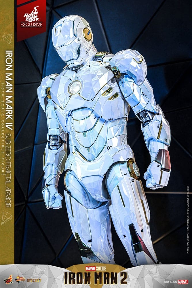 Iron Man Mark IV (Sub Zero Fractal Armor) by Hot Toys - Iron Man 2 1/6 scale action figure - Reference MMS830D76
