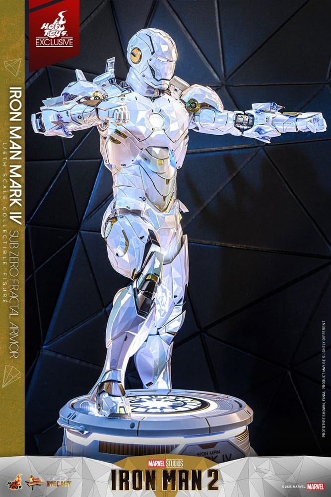 Iron Man Mark IV (Sub Zero Fractal Armor) by Hot Toys - Iron Man 2 1/6 scale action figure - Reference MMS830D76