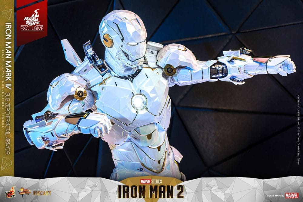 Iron Man Mark IV (Sub Zero Fractal Armor) by Hot Toys - Iron Man 2 1/6 scale action figure - Reference MMS830D76