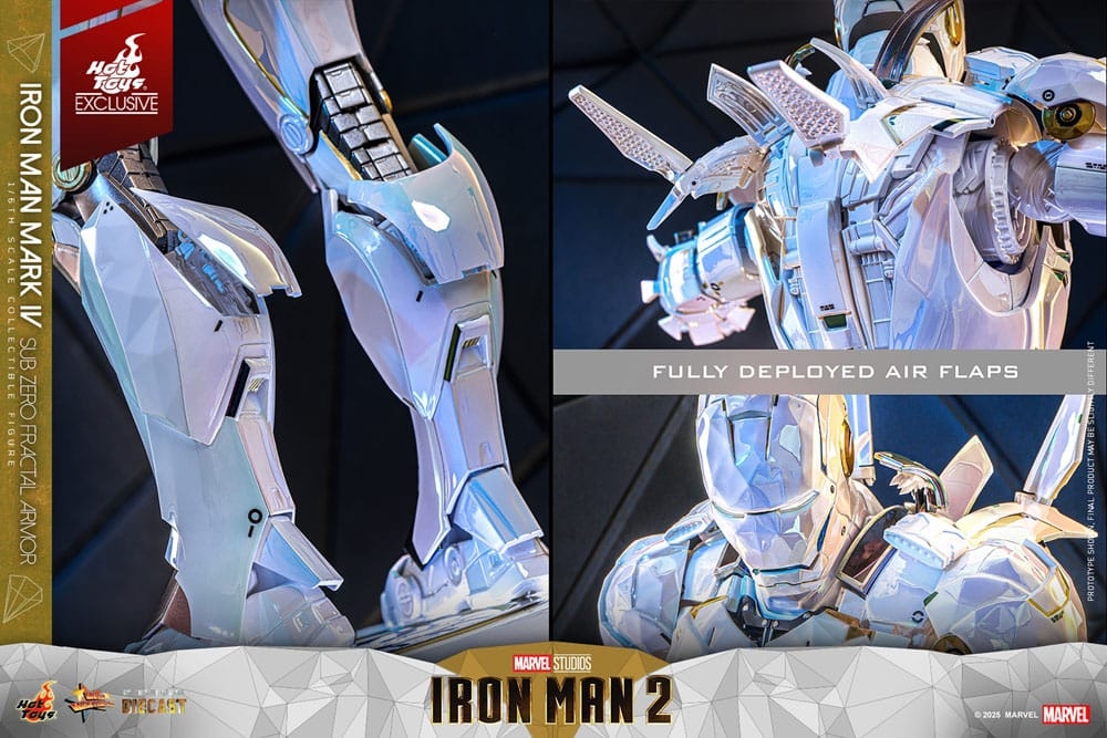 Iron Man Mark IV (Sub Zero Fractal Armor) by Hot Toys - Iron Man 2 1/6 scale action figure - Reference MMS830D76