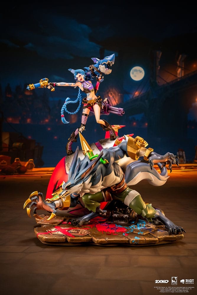 Jinx and Warwick by Pure Arts - 2XKO - League Of Legends 1/10 scale diorama