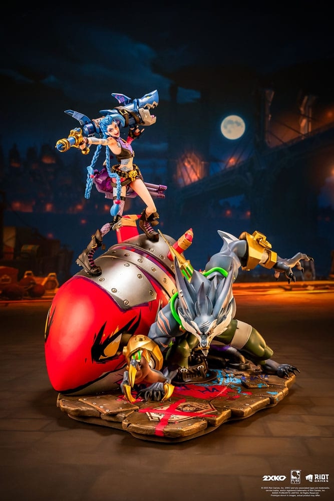 Jinx and Warwick by Pure Arts - 2XKO - League Of Legends 1/10 scale diorama