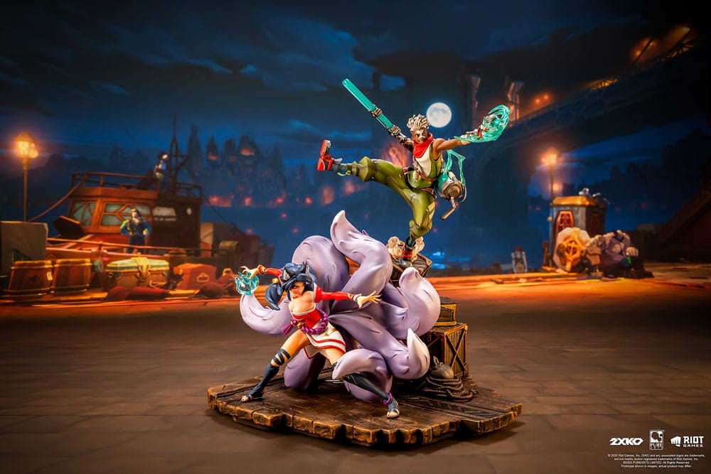 Ekko and Ahri by Pure Arts - 2XKO - League Of Legends 1/10 scale diorama