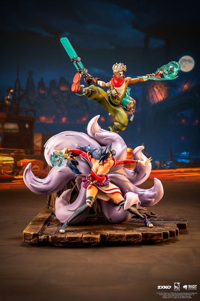 Ekko and Ahri by Pure Arts - 2XKO - League Of Legends 1/10 scale diorama