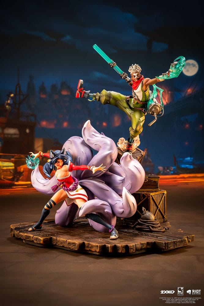 Ekko and Ahri by Pure Arts - 2XKO - League Of Legends 1/10 scale diorama