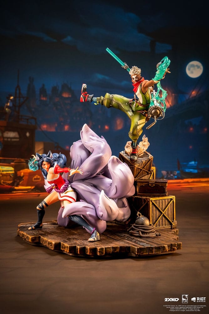Ekko and Ahri by Pure Arts - 2XKO - League Of Legends 1/10 scale diorama