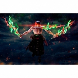 Zoro (King Of Hell) SH Figuarts van Bandai Tamashii Nations - One Piece 15 cm actiefiguur