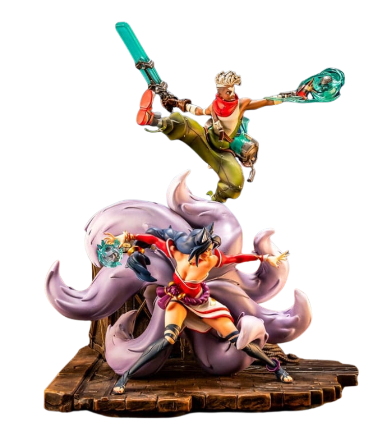 Ekko et Ahri par Pure Arts - diorama 1/10 2XKO - League Of Legends de 27 cm