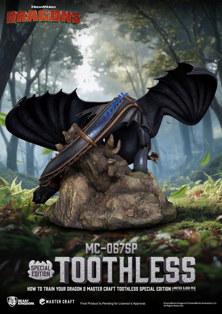 Toothless Master Craft by Beast Kingdom - How To Train Your Dragon 2 38 cm statue - Reference MC-067SP