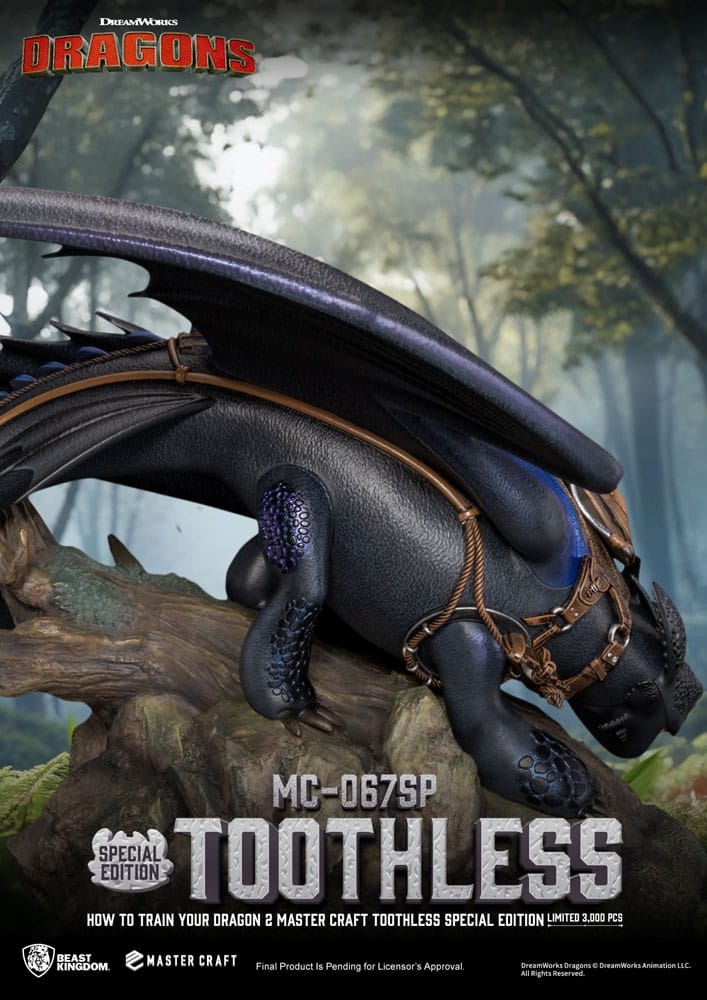 Toothless Master Craft by Beast Kingdom - How To Train Your Dragon 2 38 cm statue - Reference MC-067SP