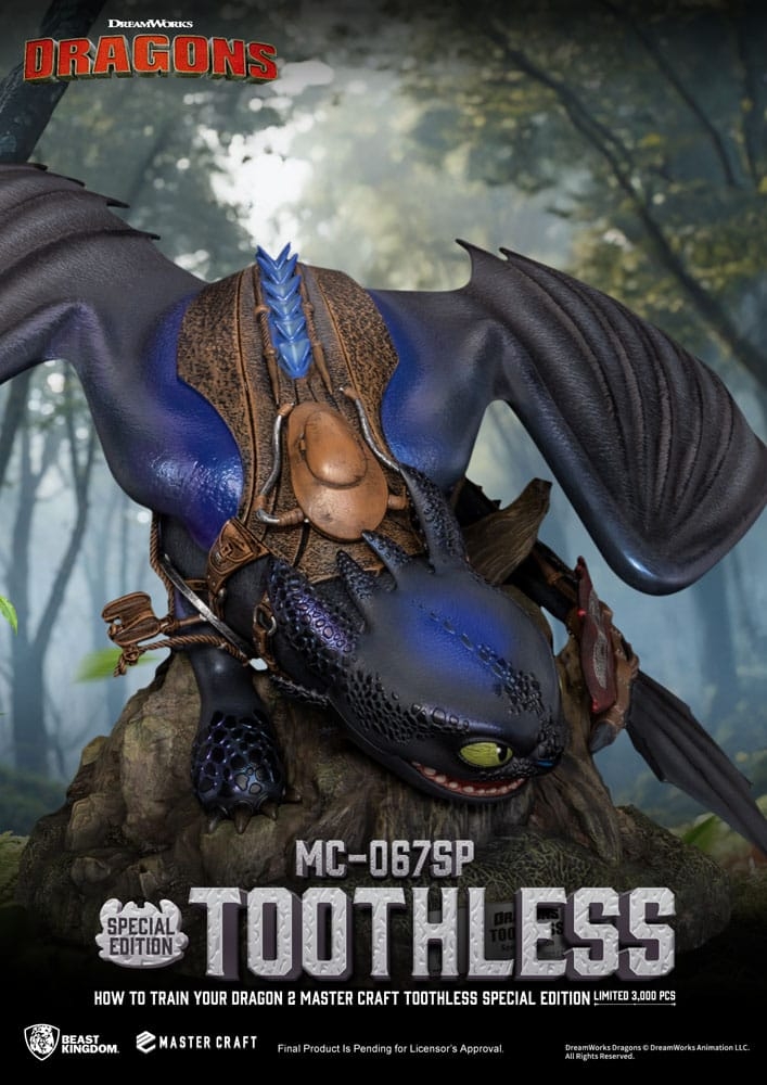 Toothless Master Craft by Beast Kingdom - How To Train Your Dragon 2 38 cm statue - Reference MC-067SP