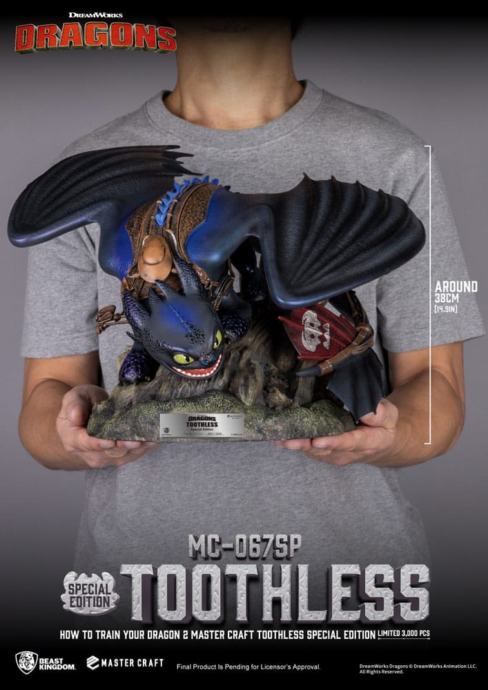 Toothless Master Craft by Beast Kingdom - How To Train Your Dragon 2 38 cm statue - Reference MC-067SP