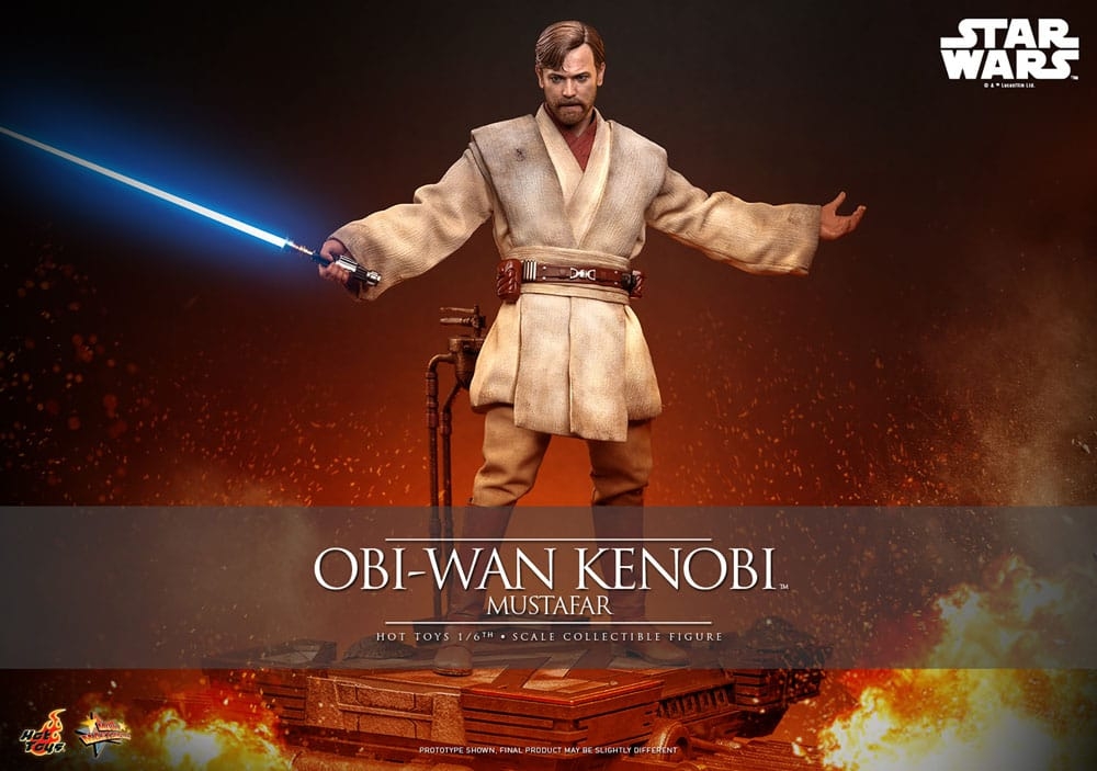 Obi-Wan Kenobi (Mustafar) by Hot Toys - Star Wars Episode 3 : Revenge Of The Sith 1/6 scale action figure - Reference MMS843