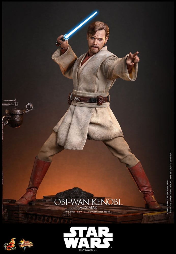 Obi-Wan Kenobi (Mustafar) by Hot Toys - Star Wars Episode 3 : Revenge Of The Sith 1/6 scale action figure - Reference MMS843