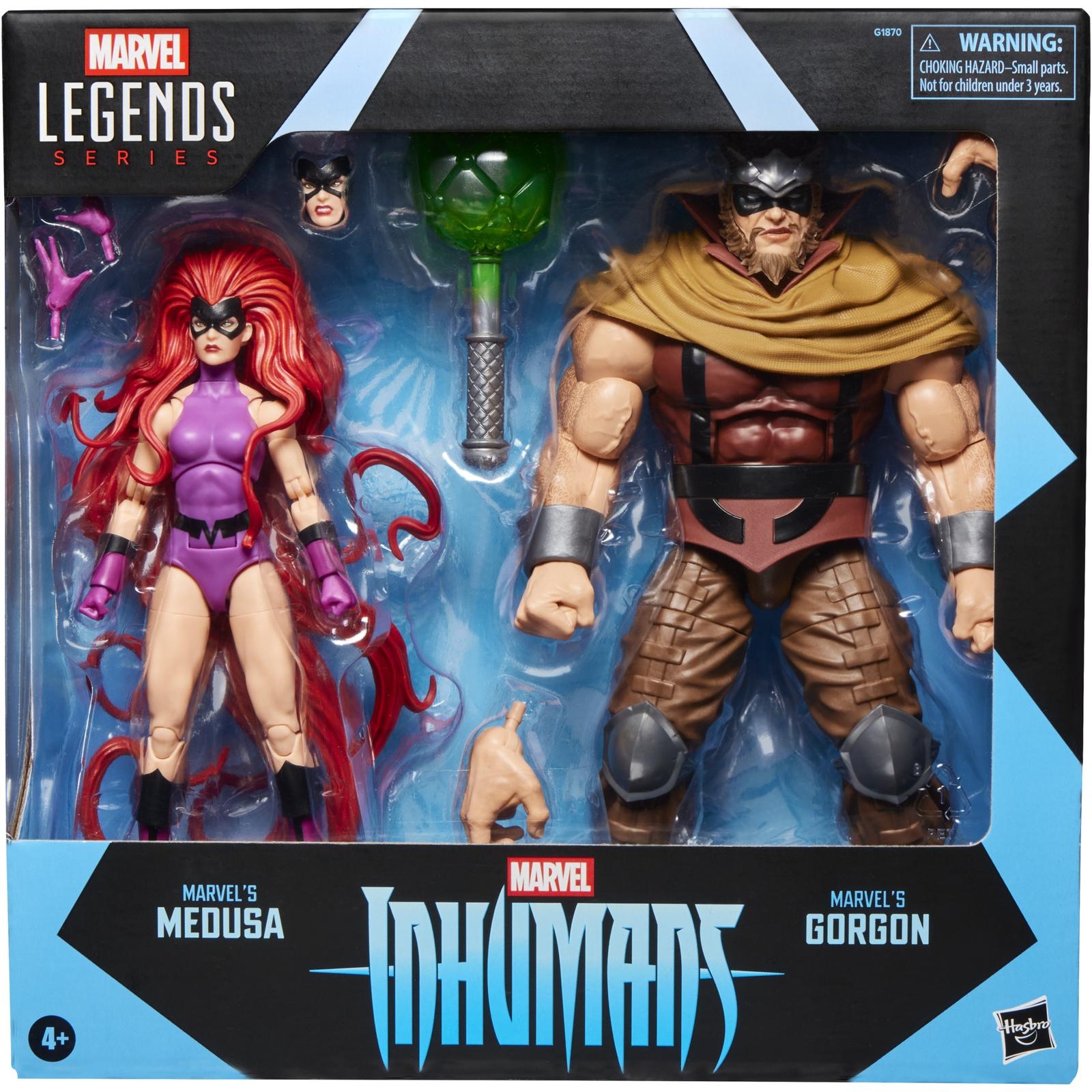 Medusa and Gorgon Marvel Legends by Hasbro - Inhumans 15 cm action figure