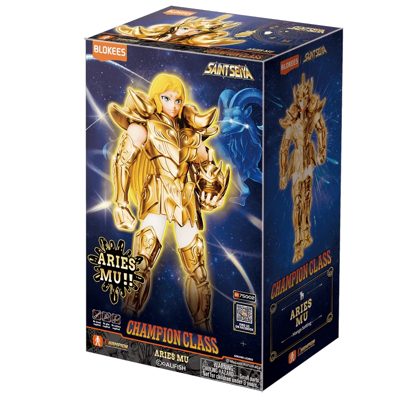 Mu du Bélier Champion Class par Blokees - figurine Saint Seiya de 16 cm - Reference 01
