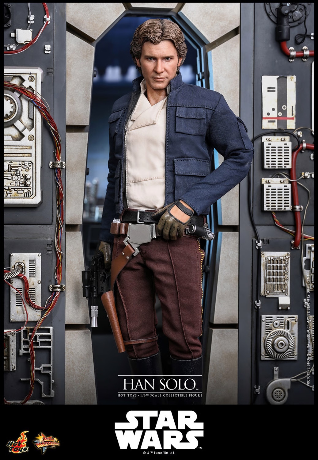 Han Solo par Hot Toys - figurine 1/6 Star Wars Episode V : L'Empire Contre-Attaque de 31 cm - Reference MMS846