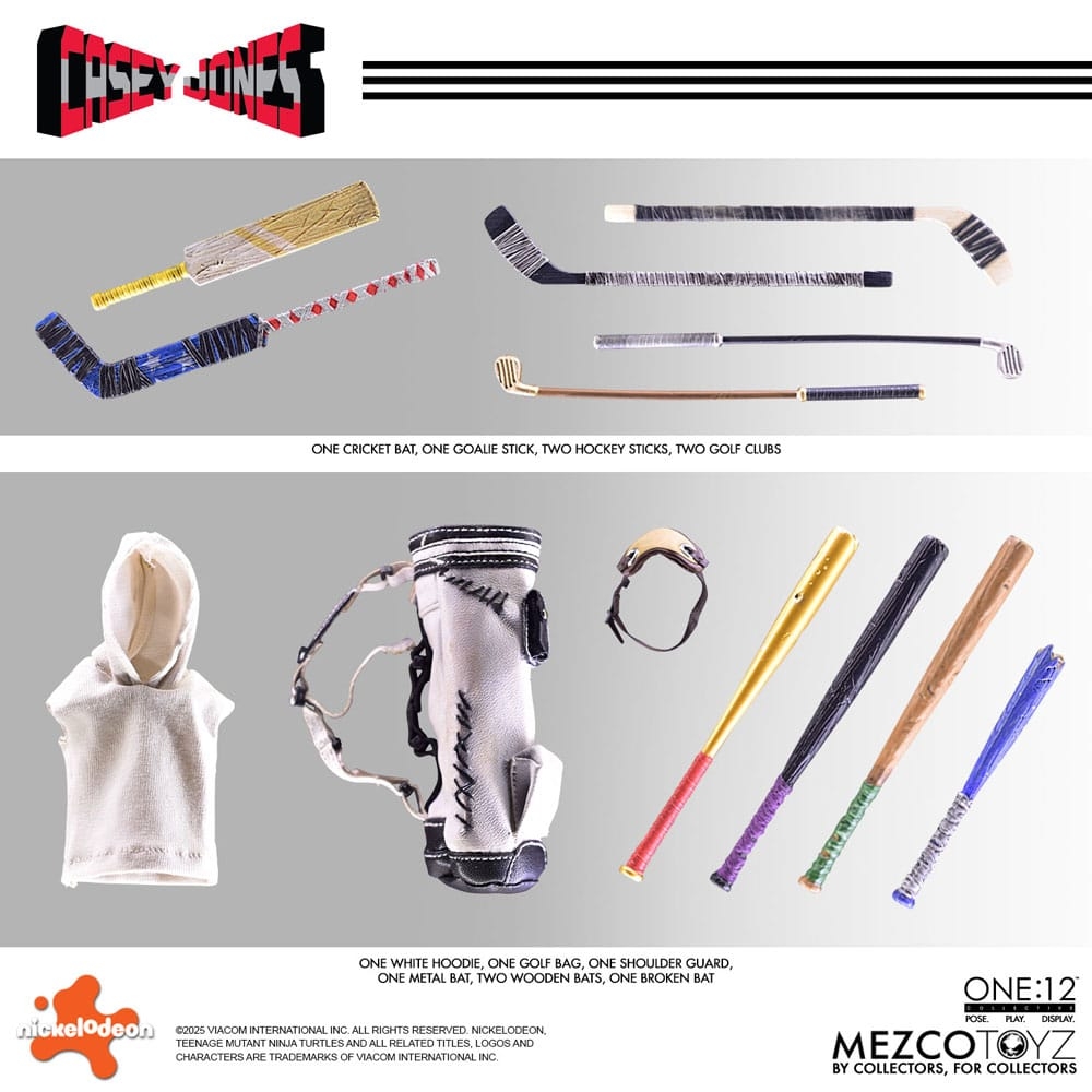 Casey Jones One:12 par Mezco - figurine 1/12 Les Tortues Ninja de 17 cm