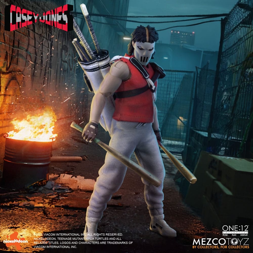 Casey Jones One:12 par Mezco - figurine 1/12 Les Tortues Ninja de 17 cm