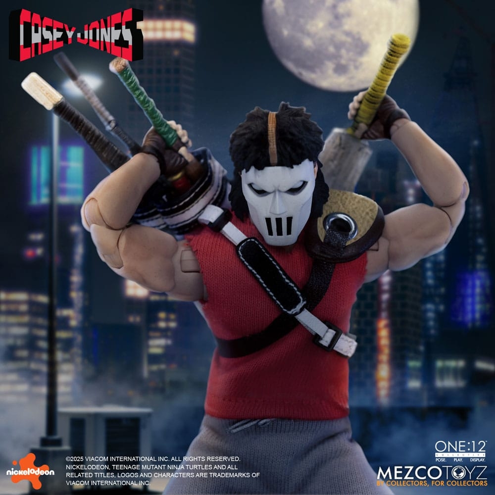 Casey Jones One:12 par Mezco - figurine 1/12 Les Tortues Ninja de 17 cm