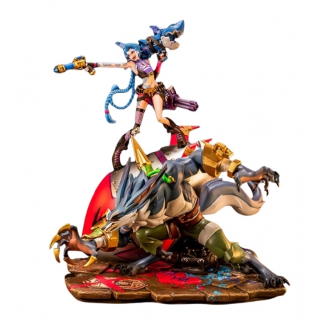 Jinx et Warwick par Pure Arts - diorama 1/10 2XKO - League Of Legends de 30 cm