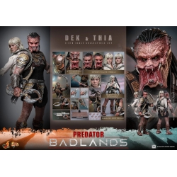 Dek and Thia by Hot Toys Collectible Set version - Predator : Badlands 1/6 scale action figures - Reference MMS850